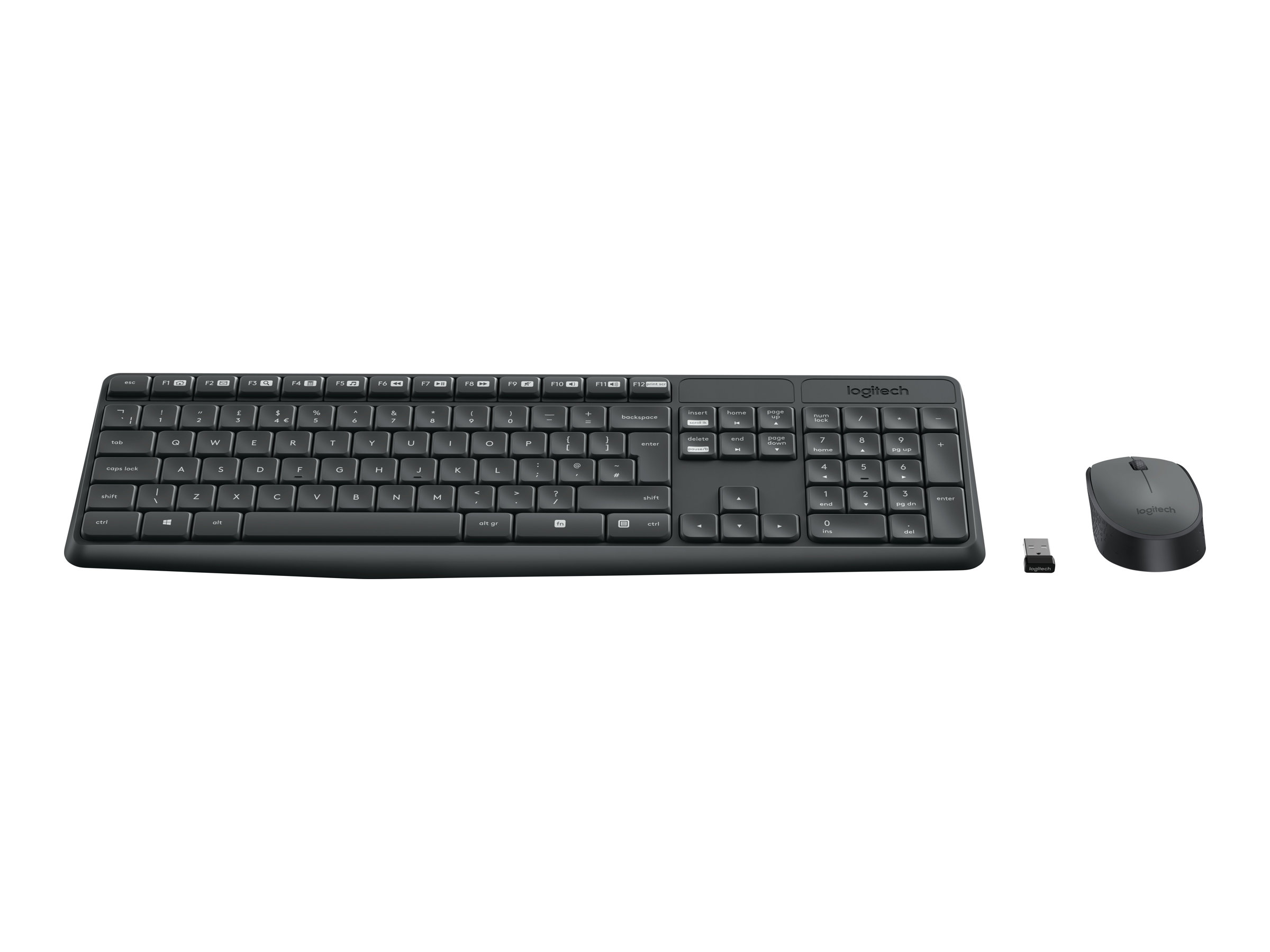 Tastaturset Logitech Wireless Combo MK235 USB schwarz