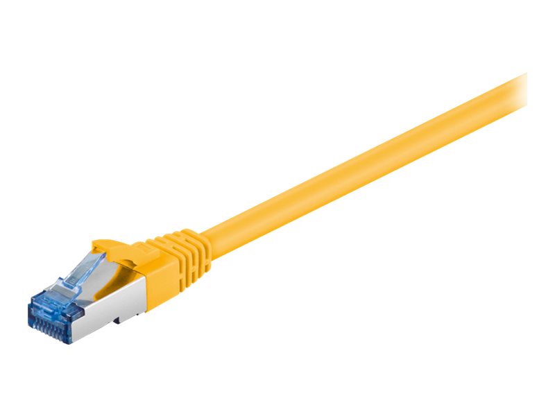 Patchkabel Goobay Cat6A S/FTP 1,5m gelb halogenfrei 500MHz