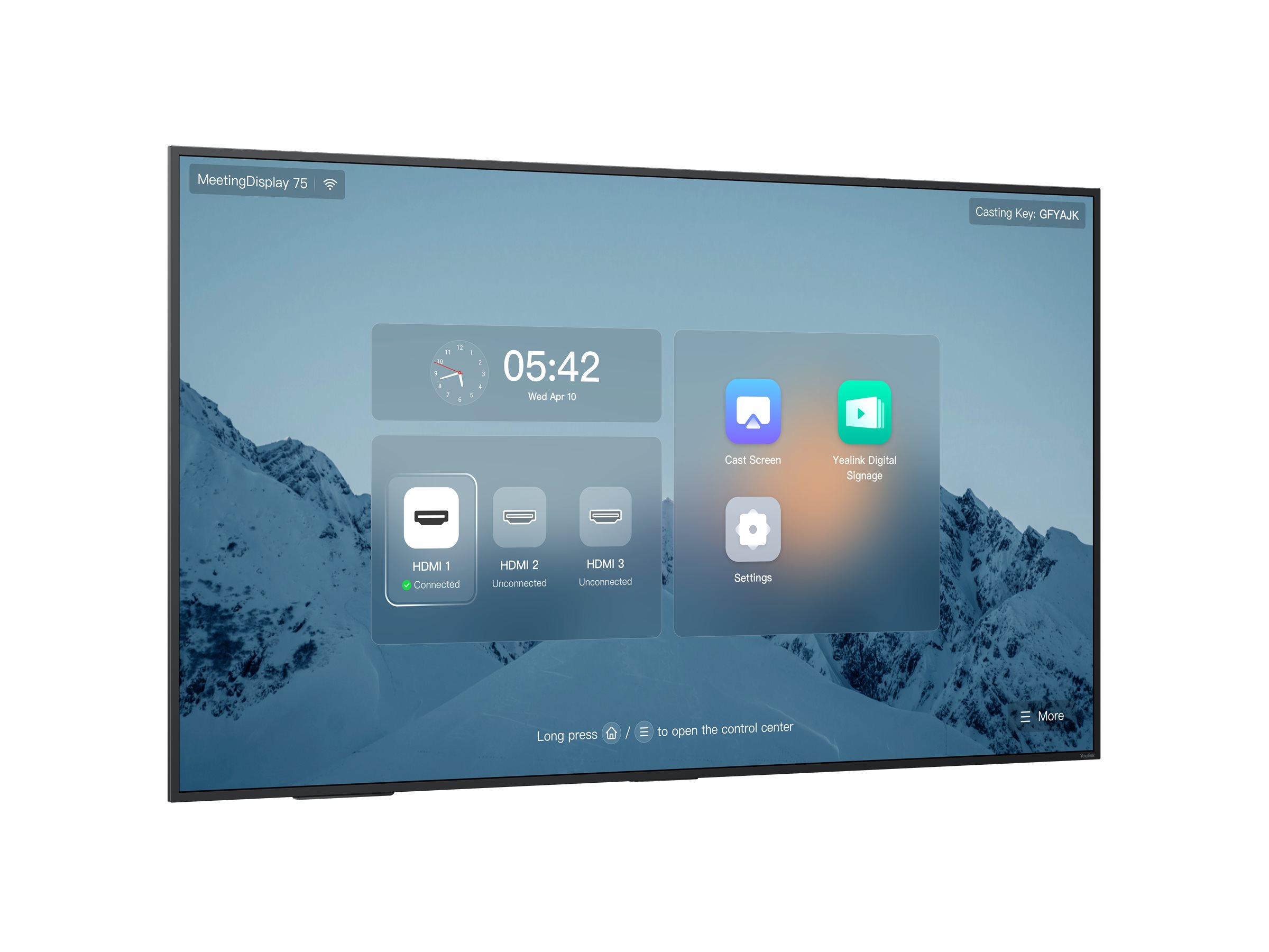 LF-Display Yealink Meeting Display75 4K UHD 190cm 75-Zoll