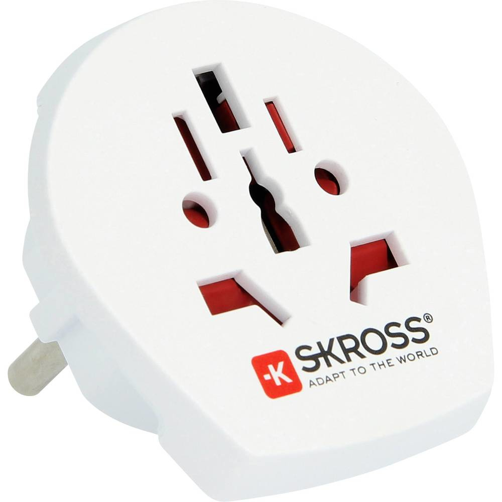 Reisestecker SKROSS Schutzko Länderadapter Welt auf Europa